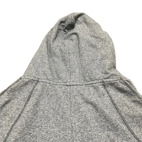 Lululemon Women’s Size 4 Hoodie Snap Close Yoga Jacket Oversized Hood Gray FLAWS - Picture 11 of 15